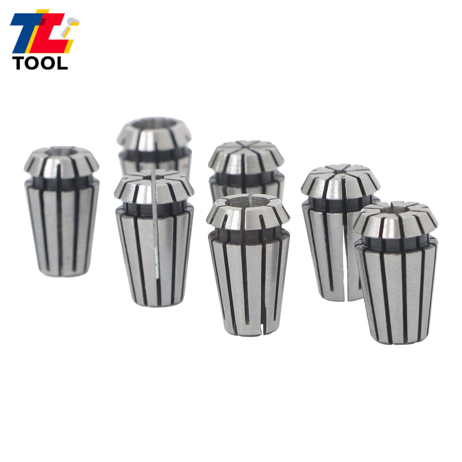 CNC Milling Lathe Tool ER11 Collet Set 7 Pack 1mm to 7mm Included