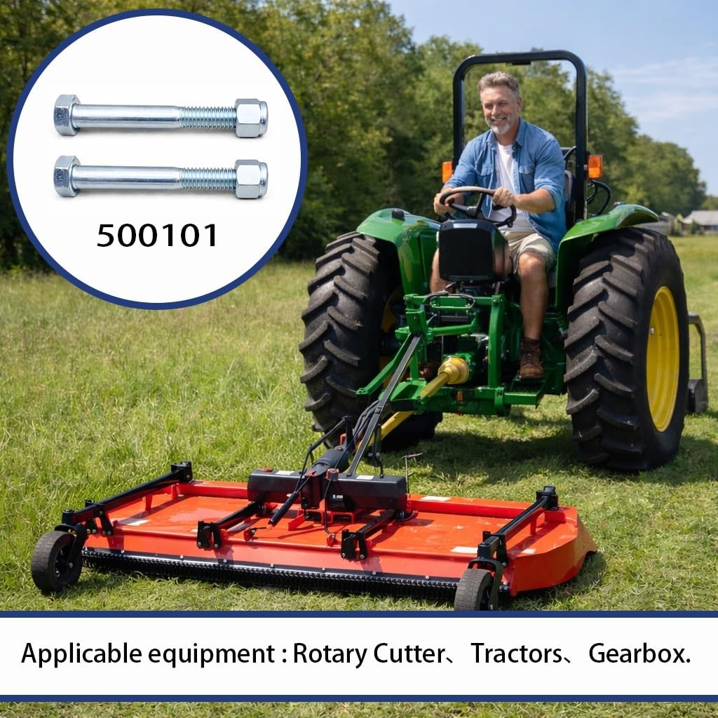 Durable Carbon Steel Shear Bolt Set with Nylock Nuts for Agricultural Machinery