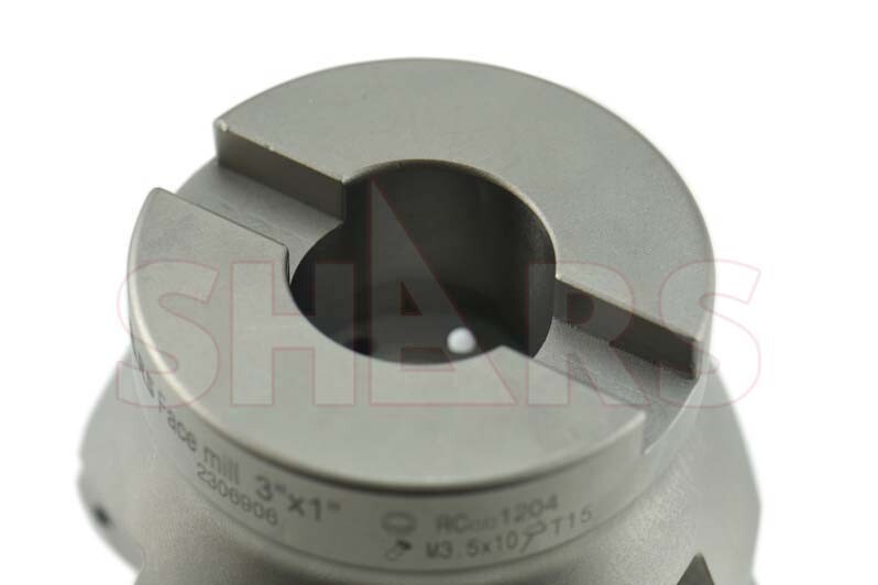 SHARS 3″ 6 Flutes Round Indexable Face Mill RCKT 1204 Insert NEW P[