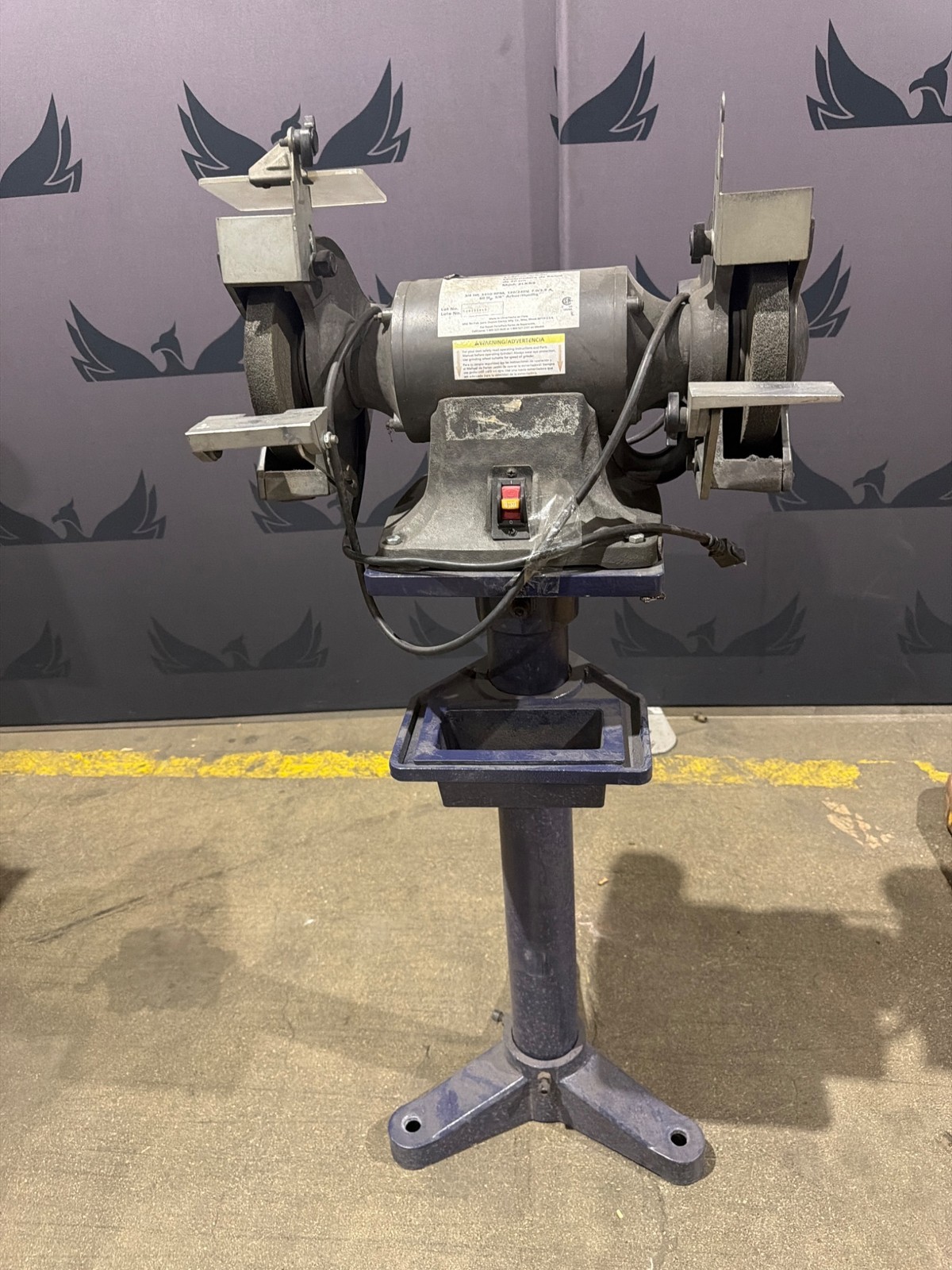 Dayton 2LKR9 8 Inch Bench Grinder on Pedestal Stand – USED