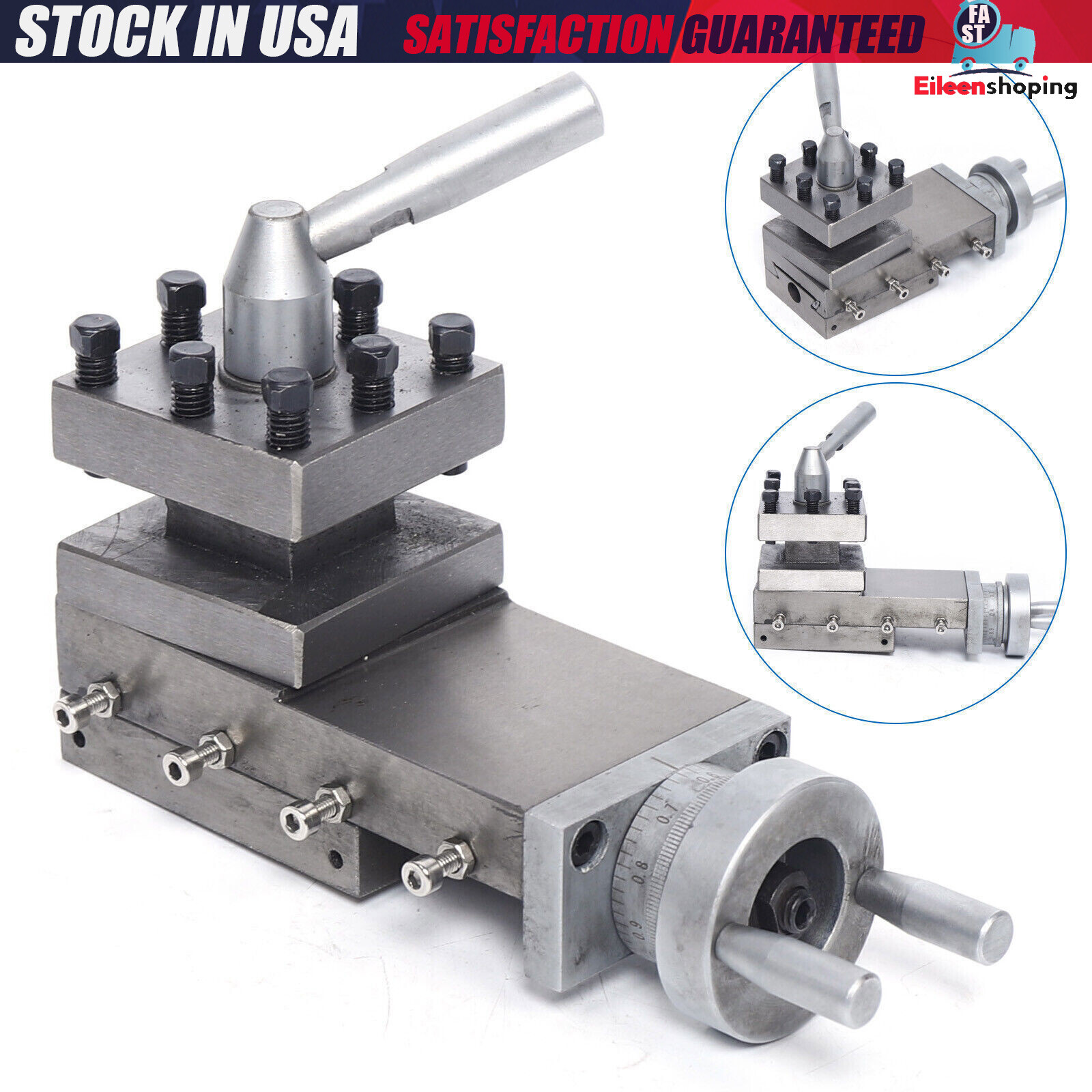 METAL LATHE CROSS SLIDE & TOOL HOLDER Compound Lathe Parts Stroke 90mm M5*35 NEW
