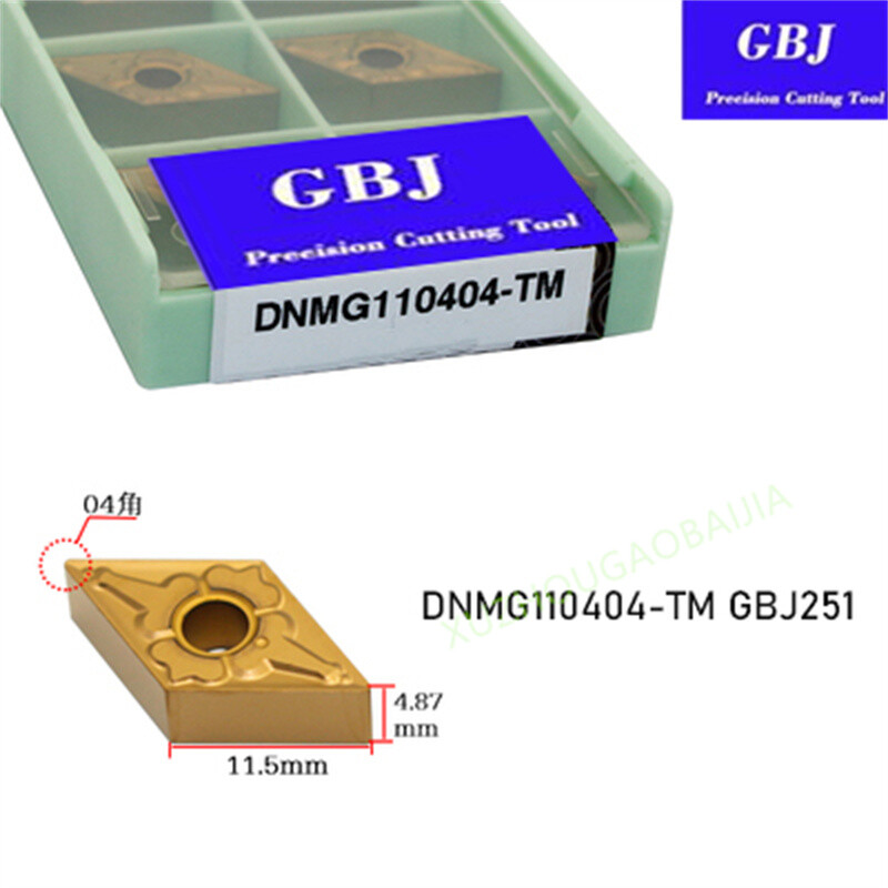 GBJ-CNC DNMG110404-TM DNMG150408-TM -GBJ251 Carbide turning insert For MWLNR/L