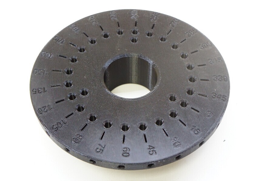 Lathe Indexing Plate For Grizzly G0709 14×40 Spindle (increments of 15 degrees)