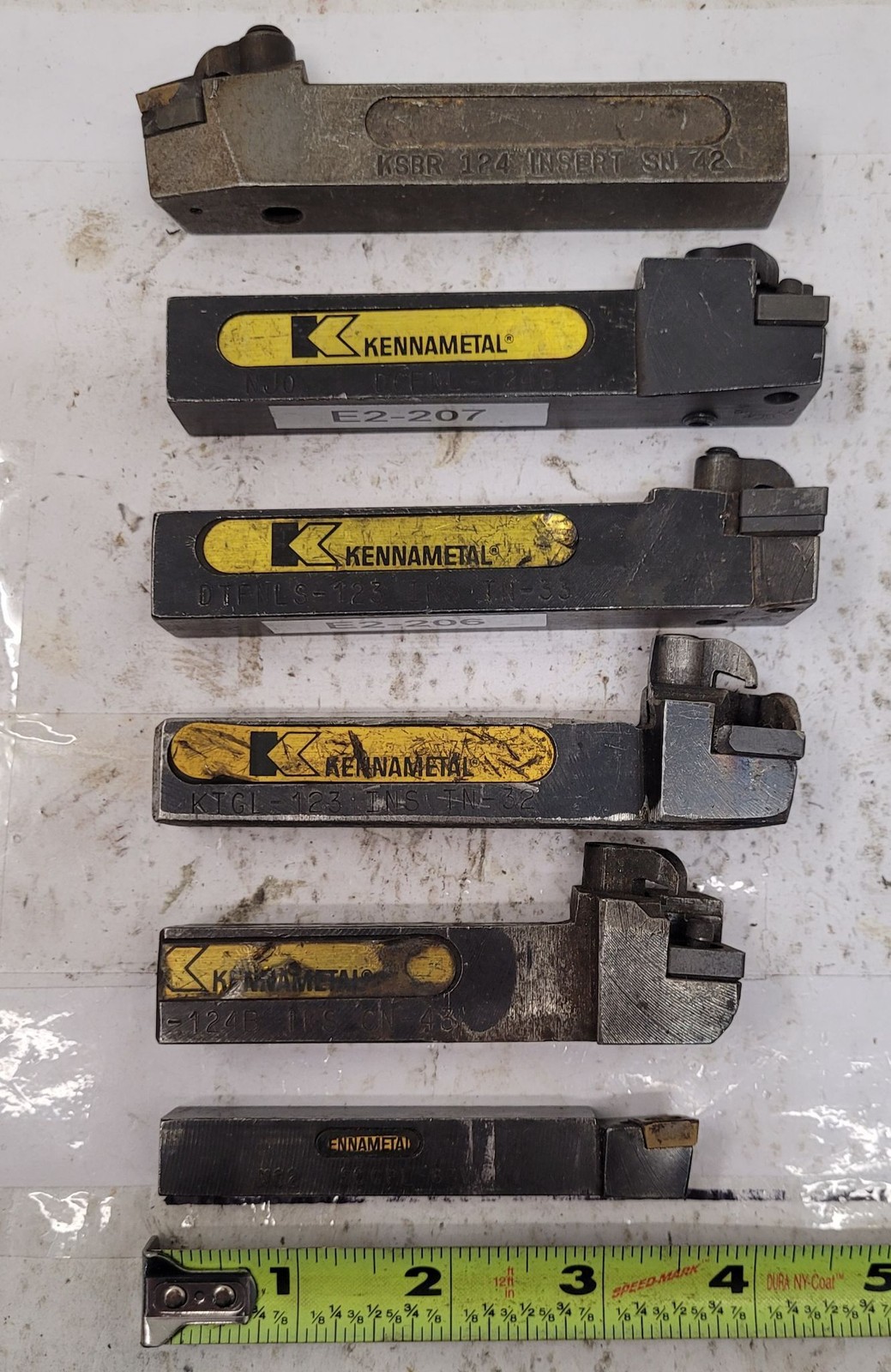 Kennametal Toolholders, Set of 6 – 3/4 & 5/8 Shanks