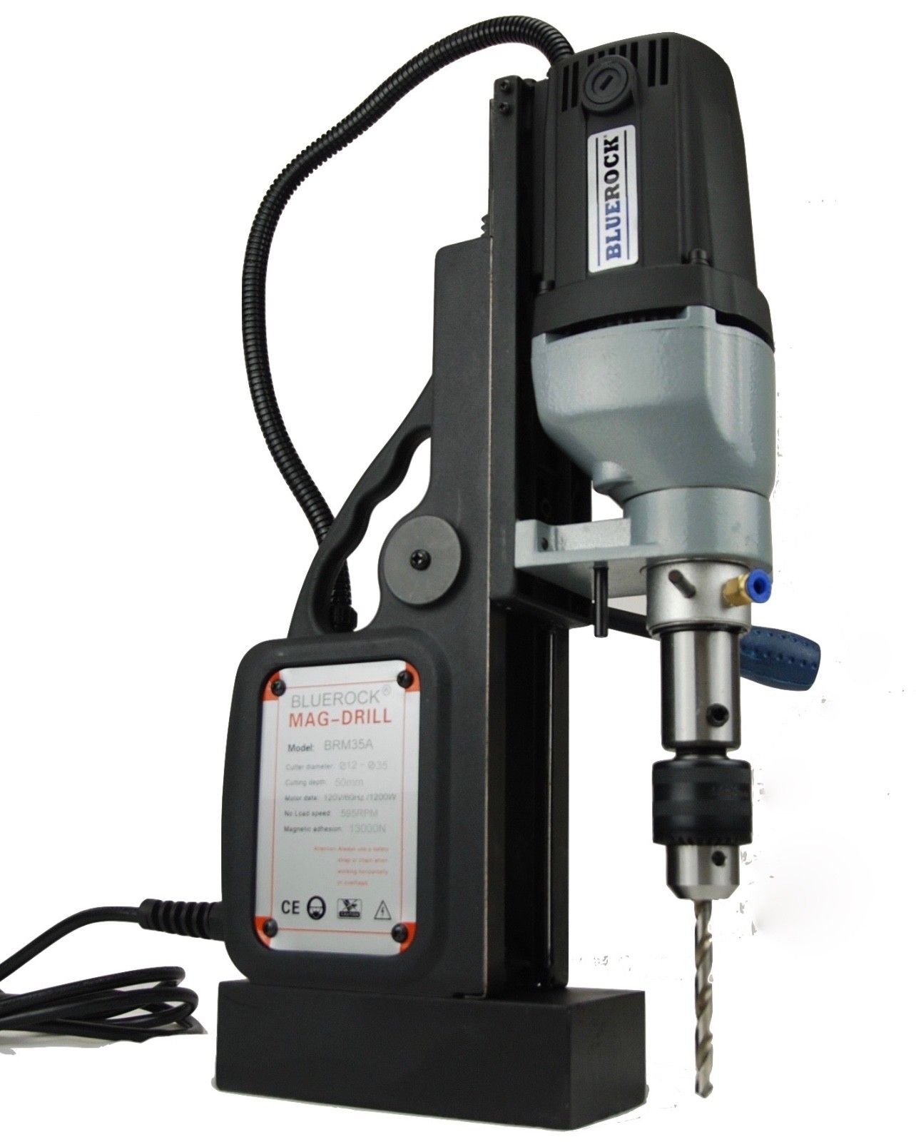 BRM35A-B Mag Drill by BLUEROCK ® Tools + 1″ Annular Cutter Set, Package Deal