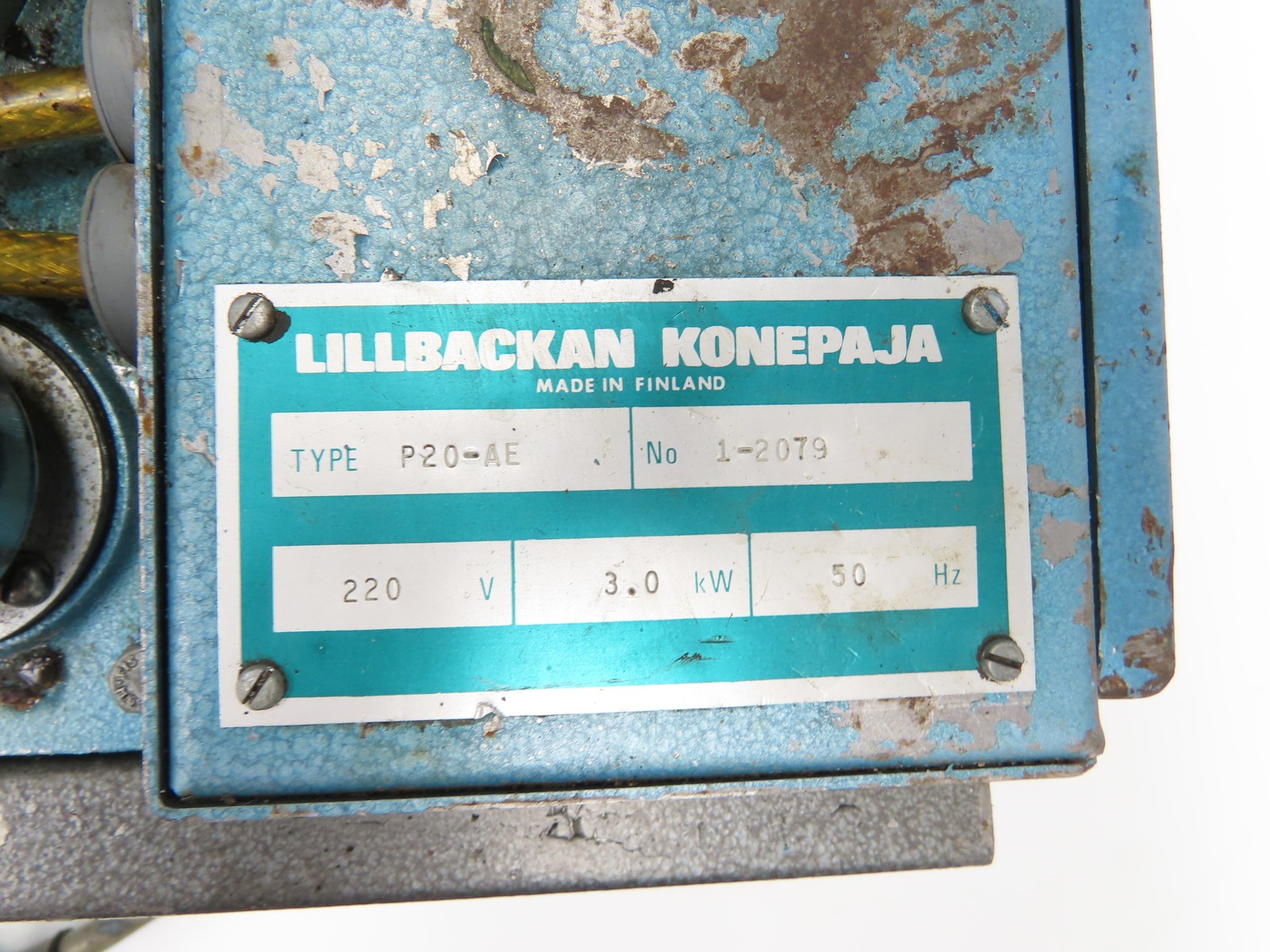Lillbackan P20-AE Finn Power Hydraulic Hose Crimping Machine 3kw 230V 3Ph