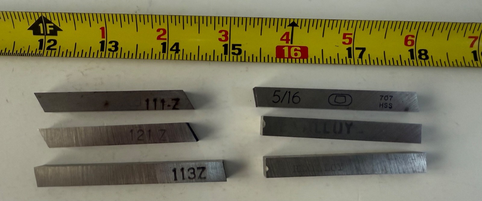 NOS 6 Pc 5/16″ x 5/16″ HSS Square Tool Bit Lathe Fly Cutter Mill Blank Rex Alloy