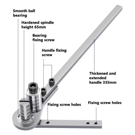 Manual Iron Block Bending Machine Steel Plate Iron Wire Bending Tools DIY Metal