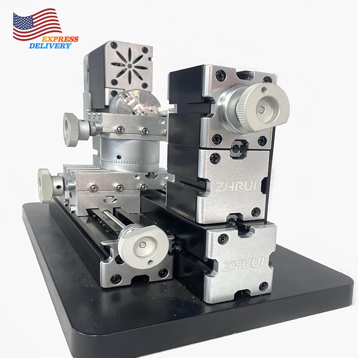 High Power 60W Powerful Mini Metal DIY 4-Axis Rotating Lathe Lathes Machine Tool