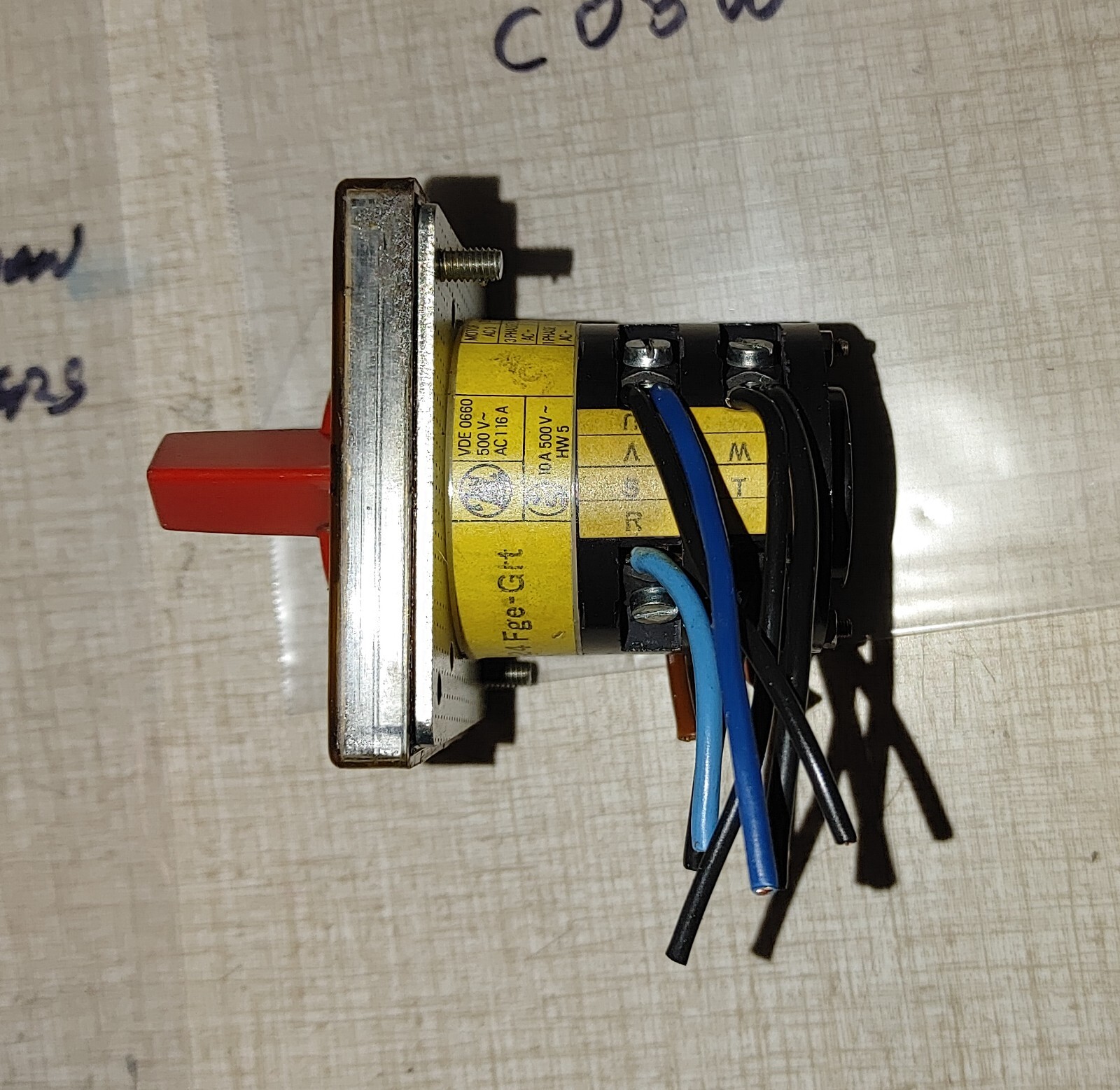 Emco FB-2 Mill Drill Parts: Single & Three Phase On Off Switch 220 VAC C08W