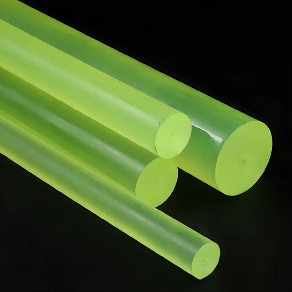 Polyurethane Rod Translucent PU Stick Elastic Rubber Bar Ø2-100mm Long 200-500mm