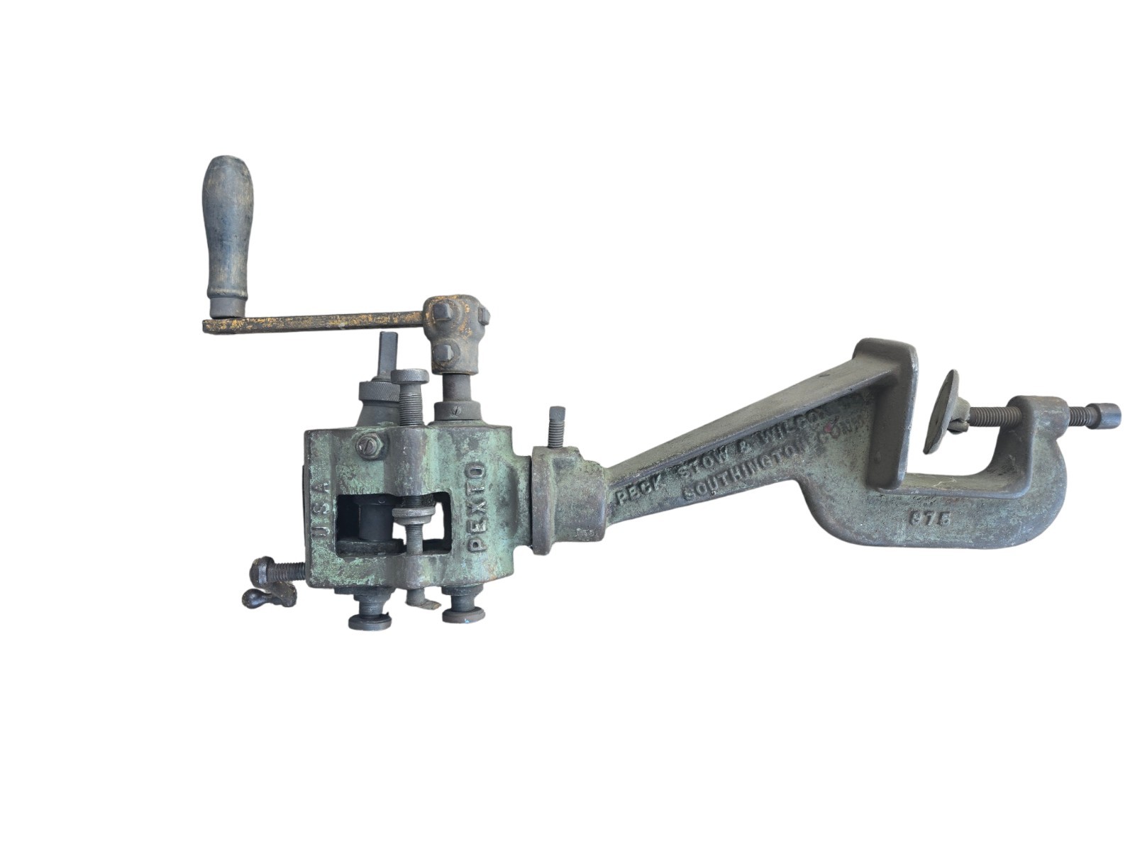 Vintage Pexto 541D-1 544 Sheet Metal Rotary Machine w/ Original Handle Clamp