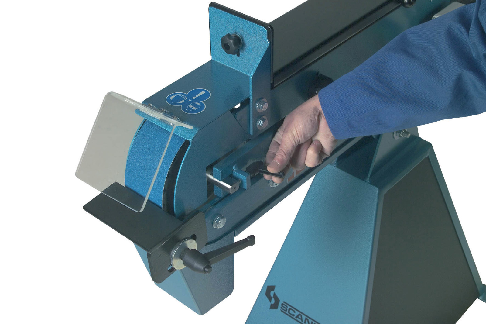 Scantool 75 480V 3-phase – 3″ Industrial Belt Grinder – 3″ x 79″ Grinding belt