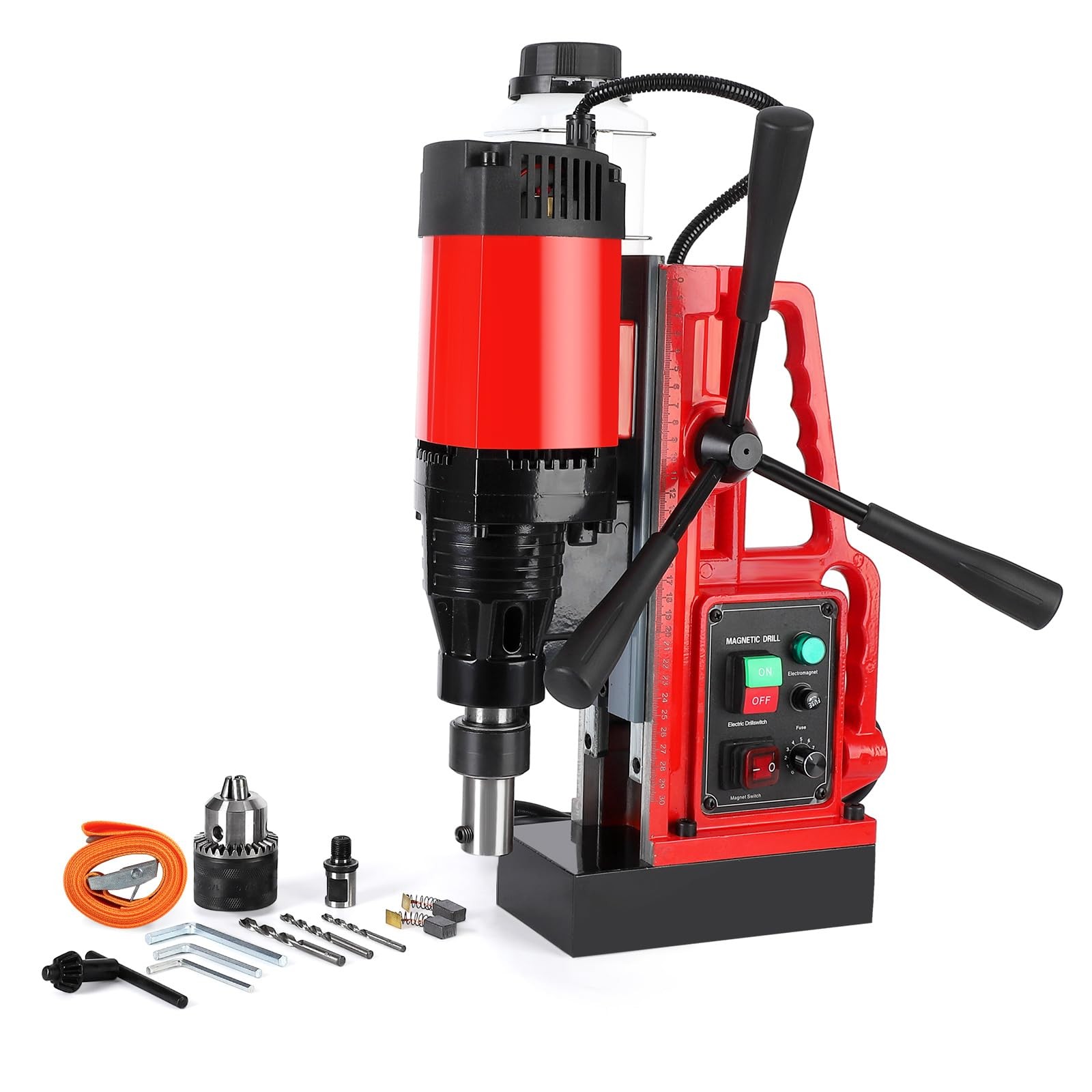 1550W 500RPM Magnetic Drill Press 10-Speed Core Drilling Machine Metal Working