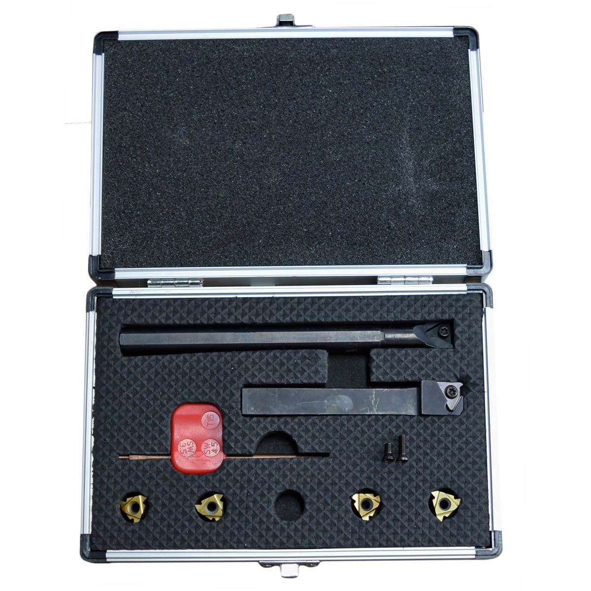 1/2″ THREADING TOOL SET FOR METAL LATHES: 1/2″ INTERNAL/EXTERNAL CARBIDE