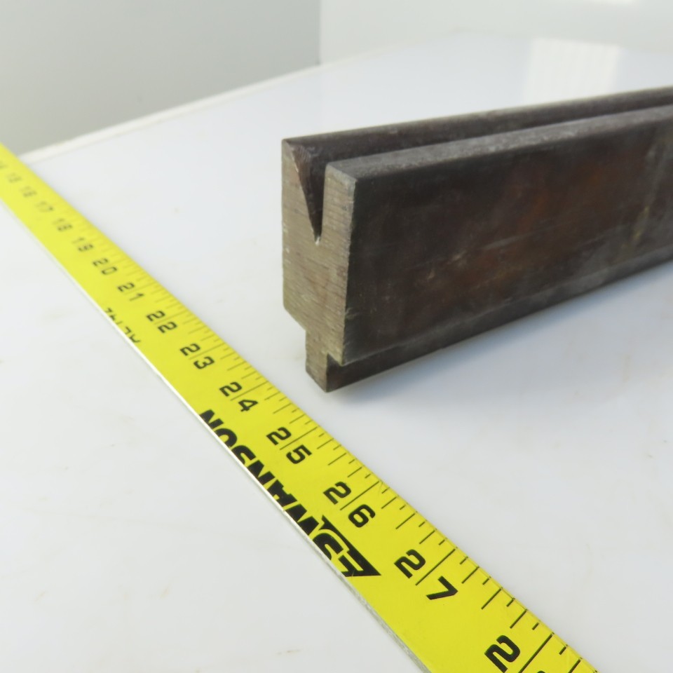 36″ Press Brake Forming V Angle Die Block 1/2″ Tang 2-3/8″ Ht. 1-3/8″ Thick