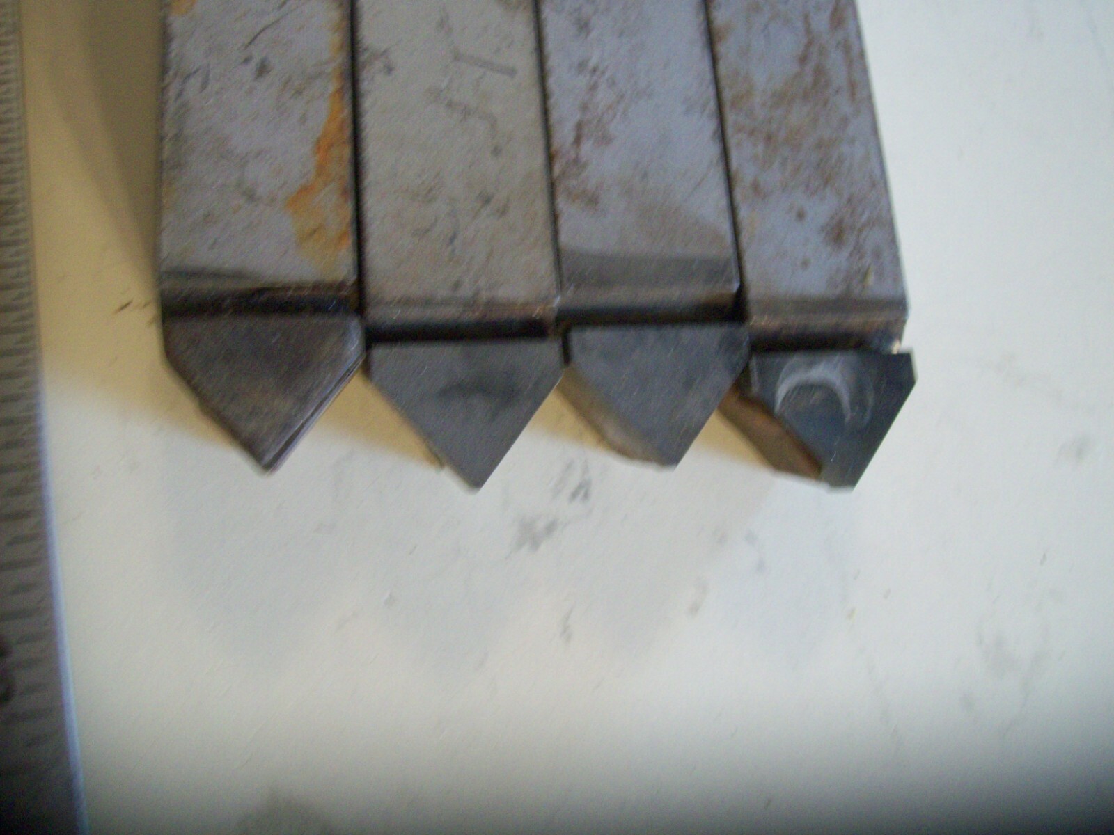 4 Carboloy New Old Stock Carbide Tipped Cutting tools 6″ Long 1″ X 1 ” 44A D-16
