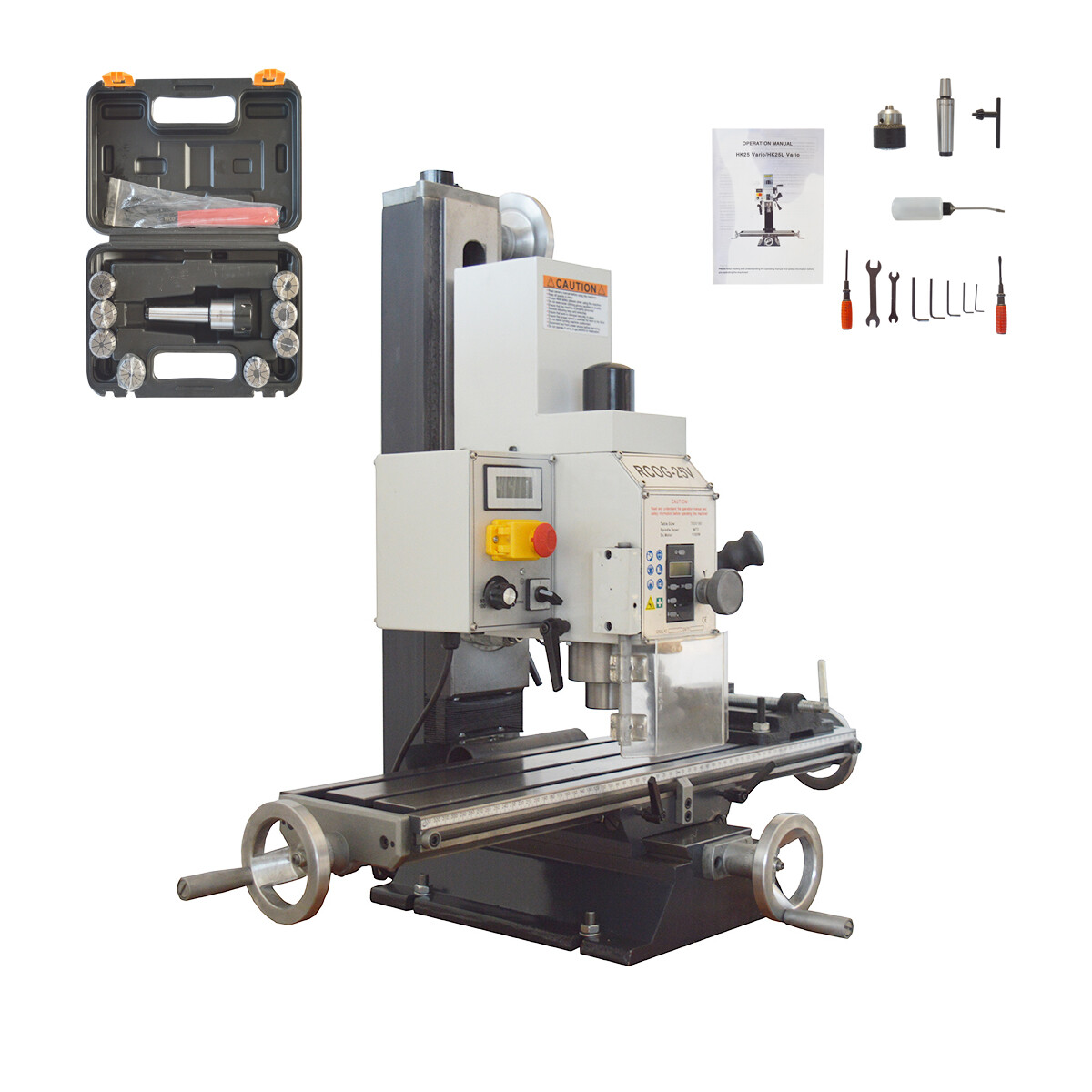 Techtongda Milling and Drilling Machine 7″*27″ 110V Metal Wood Lathe