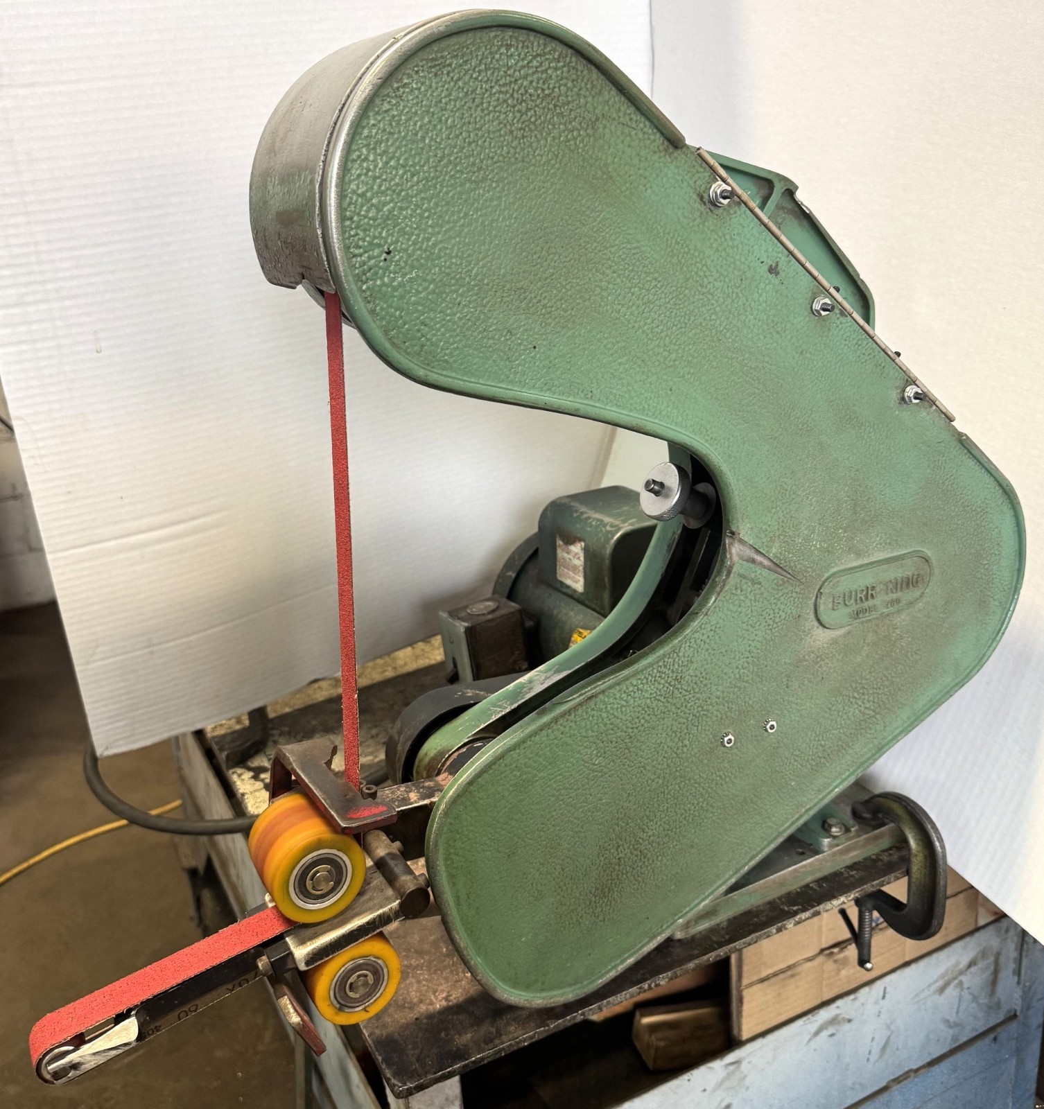 2″ Burr King Belt Grinder No. 760, Internal Grinding Attachment, 1 Phase