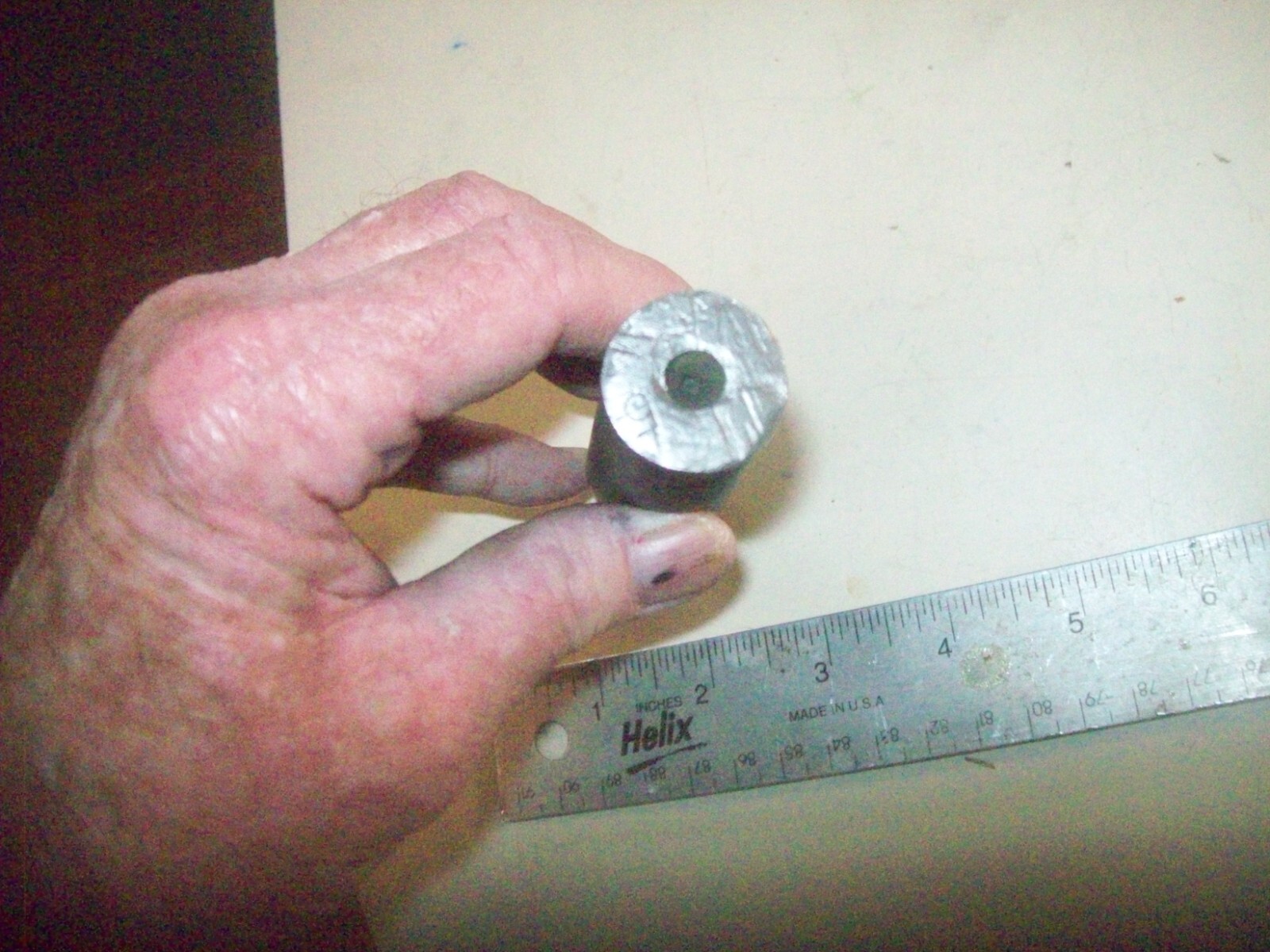 5″ Long Ribbed Dead Center Tapered 15/16″ to 1 1/4″ Vintage Metal Lathe