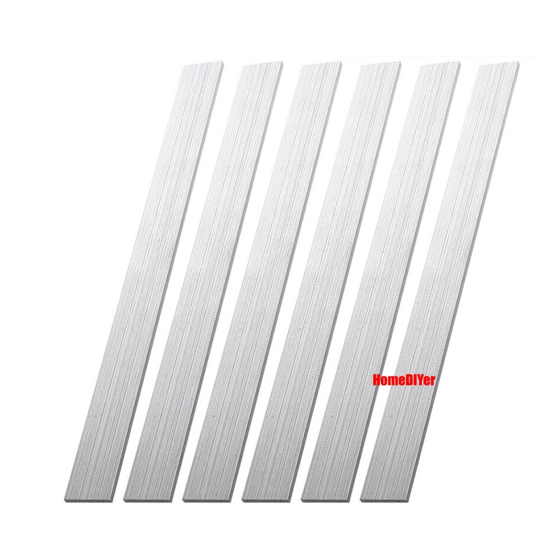 6061 Aluminium Flat Bar Strip Metal 500mm Length 1.4mm-35mm Thick Multiple Sizes
