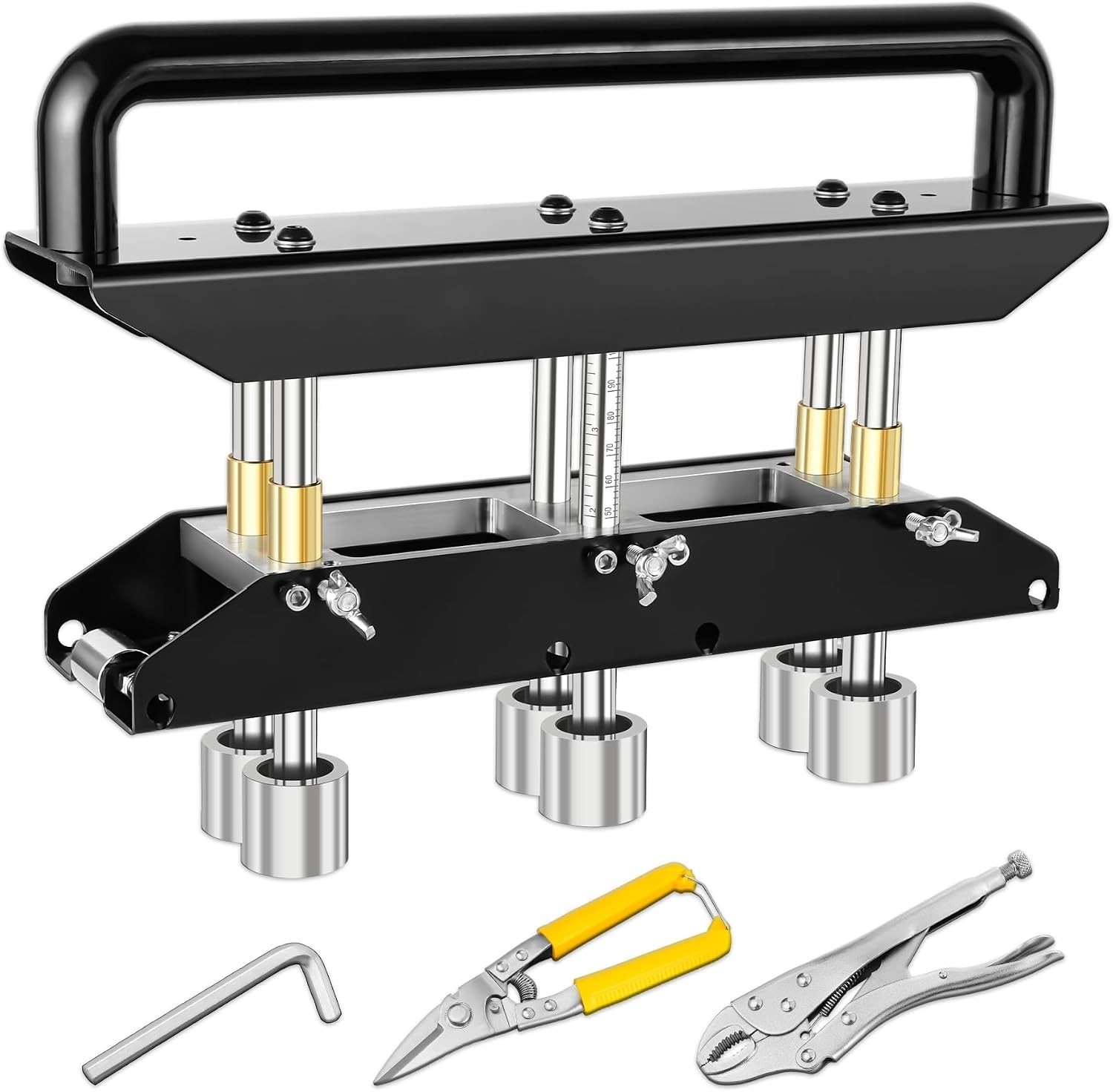 3 Station Edge Roller Bender for 5/8″ to 4″ Elbows | Heavy-Duty Bending Tool