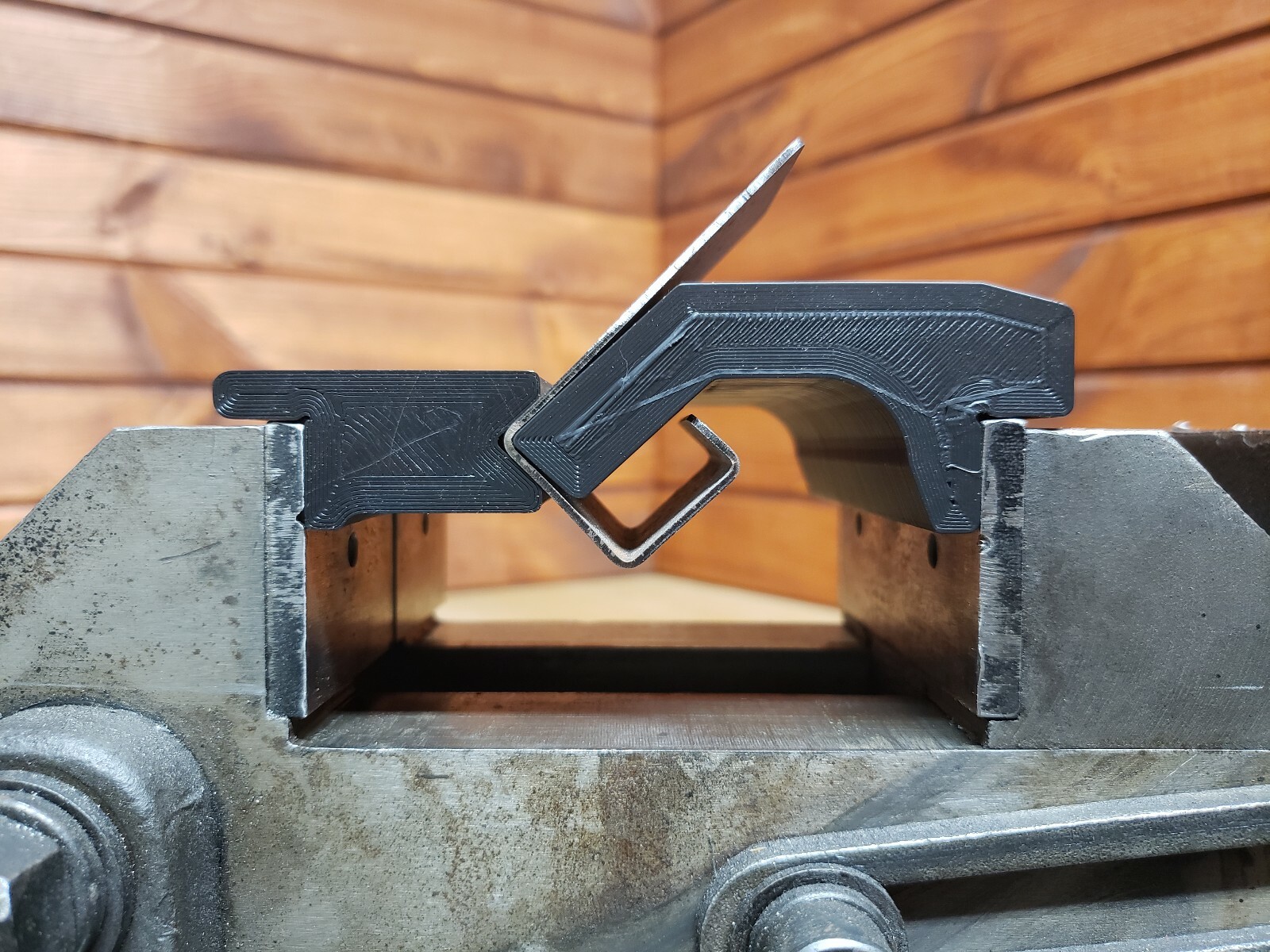 18ga 1/2″ 85 deg Gooseneck – 3D Printed Vise Press Brake Dies, Metalworking Tool