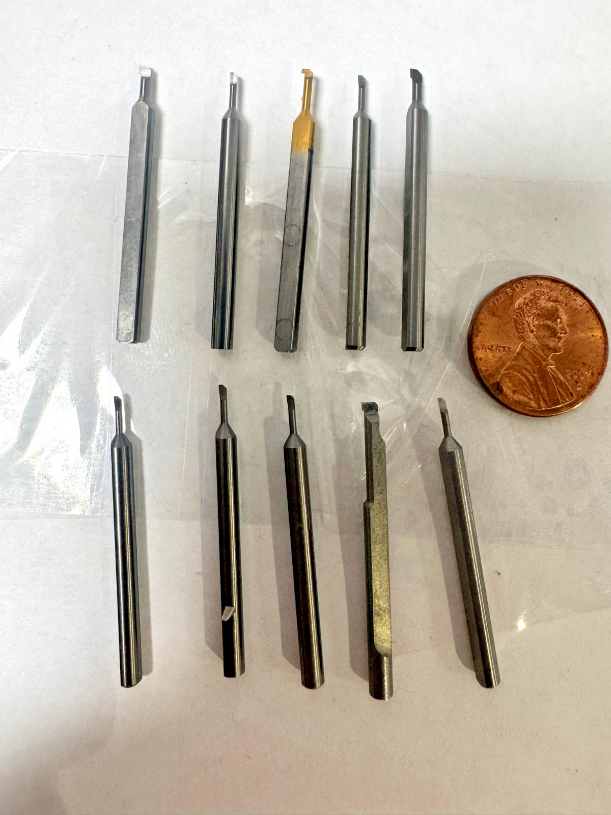 Lot 10 Solid Carbide Mini Micro Boring Bars Watchmaker Jewelry Lathe Threading