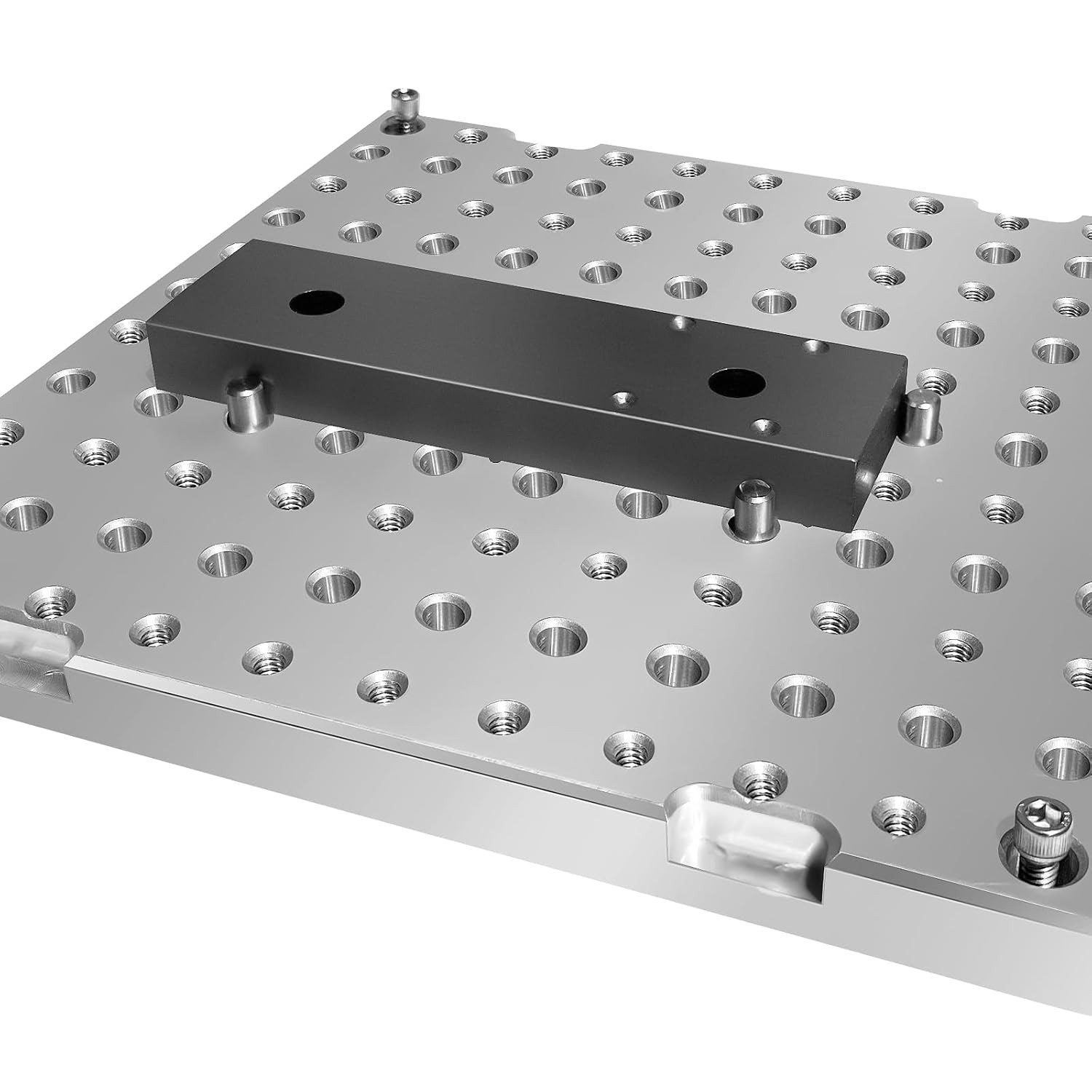 10″X10″X0.8″ Aluminum 6061 Fixture Plate Jig Custom CNC Machining Manufacturing