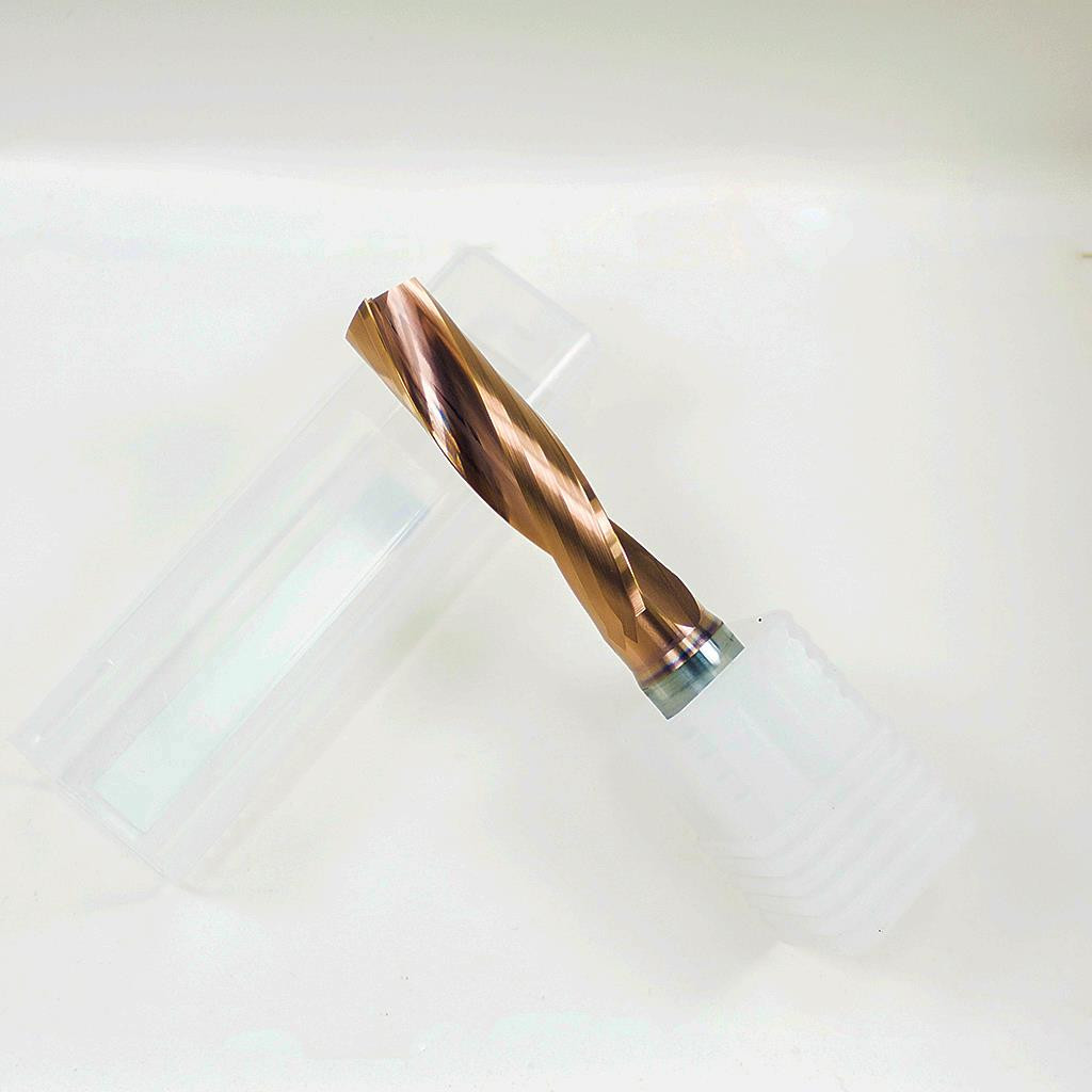 TiCN Coated Solid Carbide Flat Bottom Drill Bit 6.1mm-20mm Twist 2-Flute