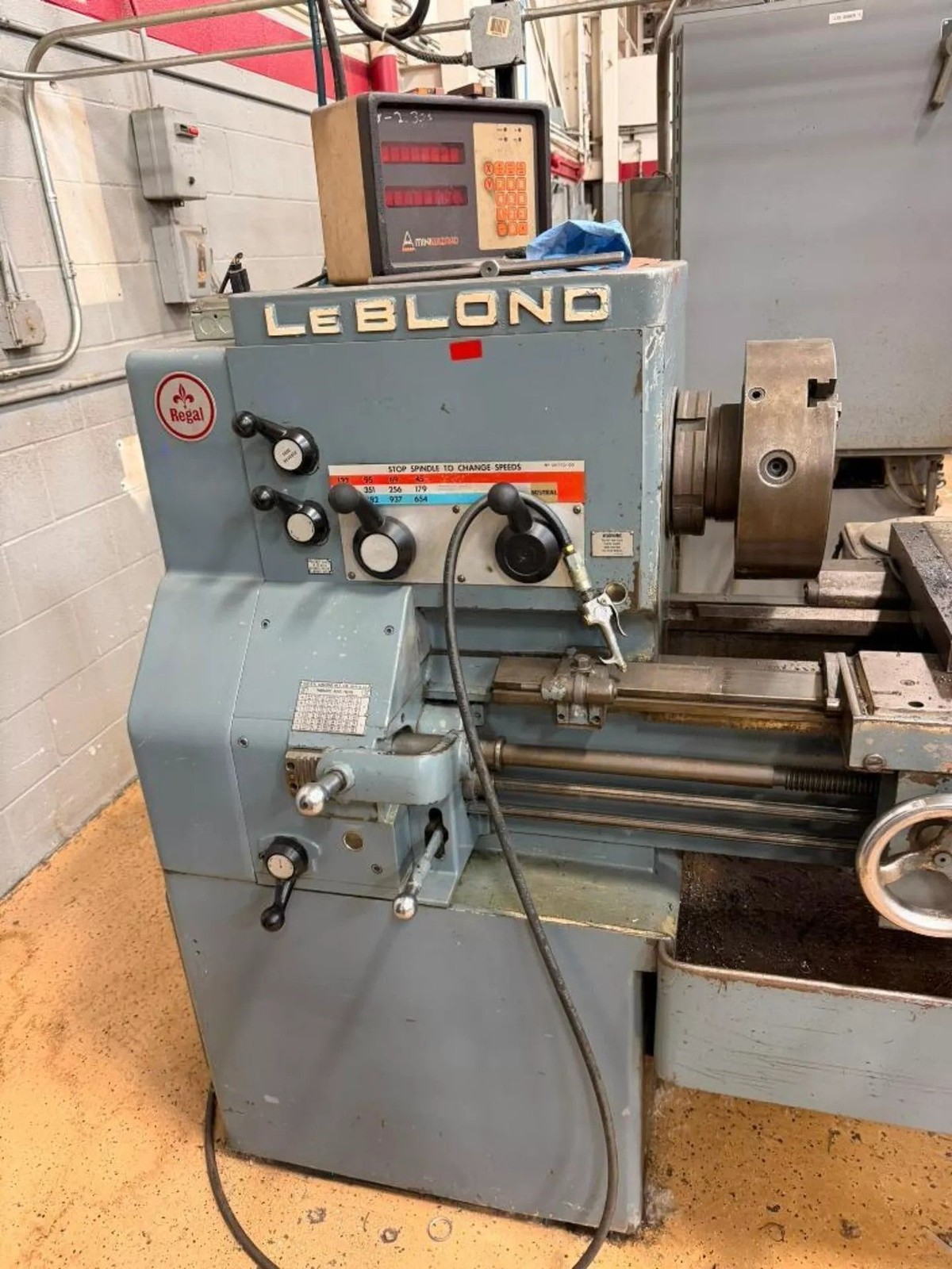19″ x 54″ LeBlond Regal 6E Engine Lathe w/Anilam DRO