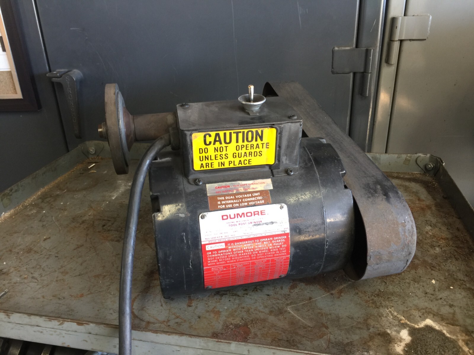 DUMORE 77 – 022 TOOL POST GRINDER 1/2 HP 3 PHASE