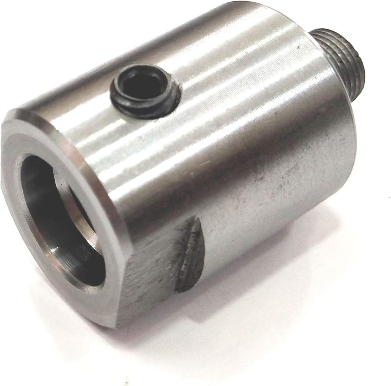 MachEl Lathe Spindle Adapter 3/4″ x 16 TPI to M12 x 1 with 50mm 3-Jaw Chuck.