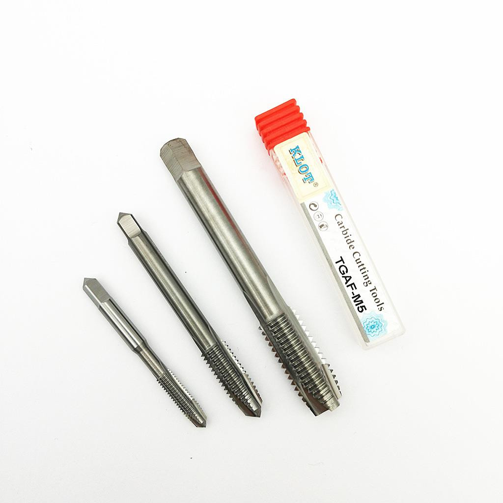 Solid Carbide Pointed Plug Tap M2-M12 Machine Metric Screw Thread HRC55 CNC