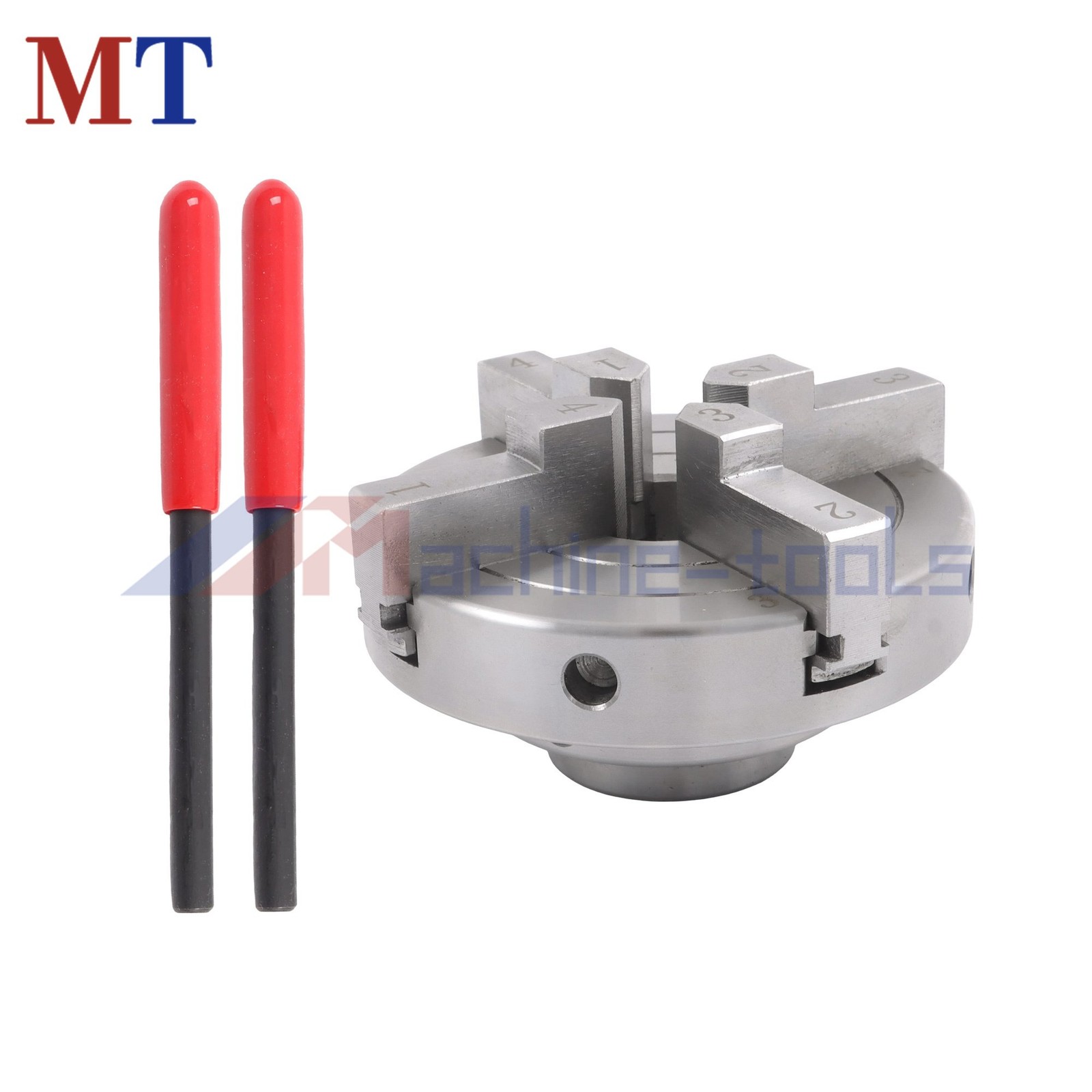 4″ Industrial Grade 4 Jaw Lathe Chuck 1×8 TPI Self Centering Thread