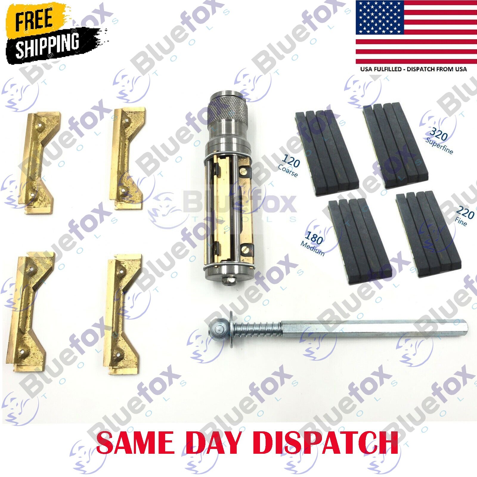 NEW CYLINDER ENGINE HONE KIT 34mm to 60 mm Honing Machine + 4 Set Honing Stones