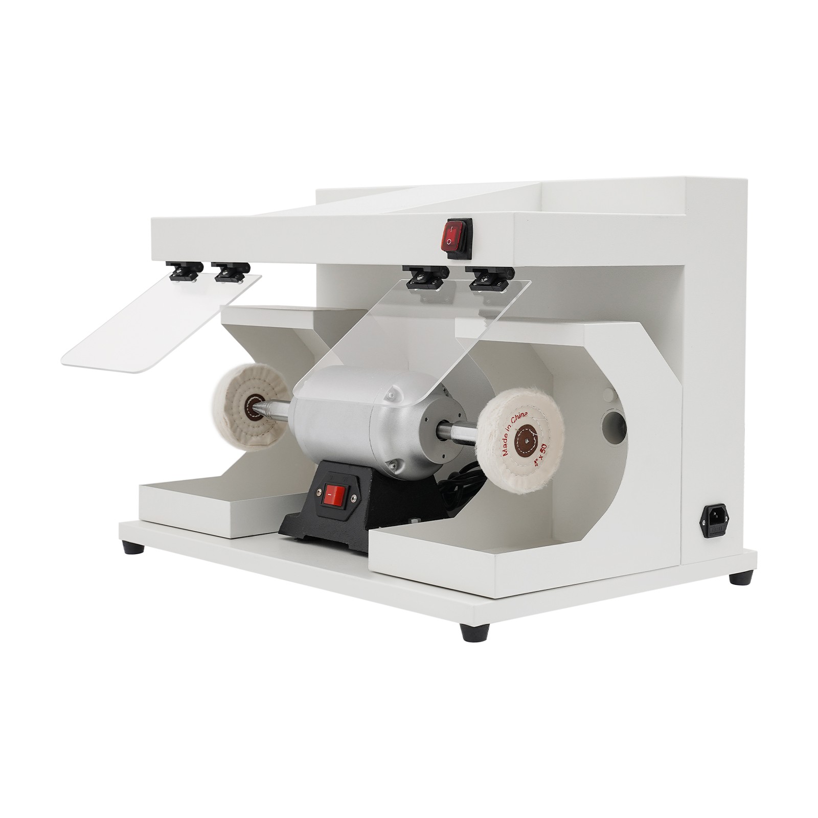 550W Electric Double Dust Shield Head Polishing Machine for Jewelry/Hardware/DIY