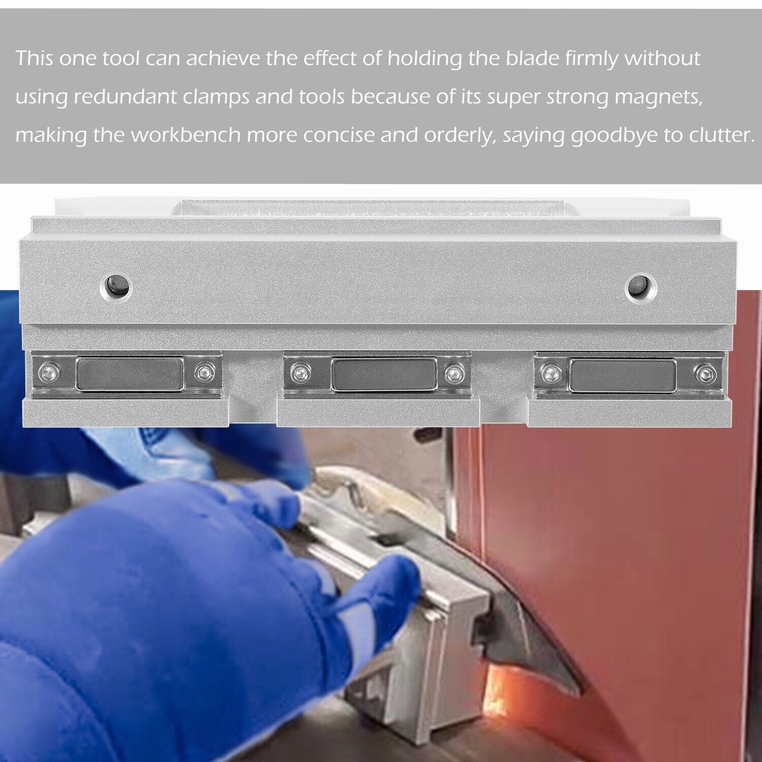 Magnetic Bevel Jig for Grinding & Sharpening Metal for Knife Making Welders