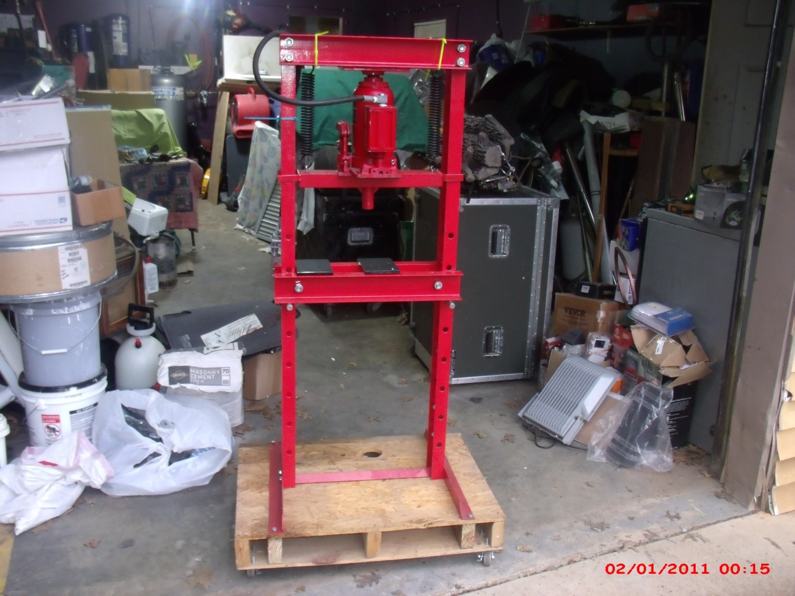New 20 Ton Torins Big Red Air/Hydrolic H-Frame Heavy Duty shop press