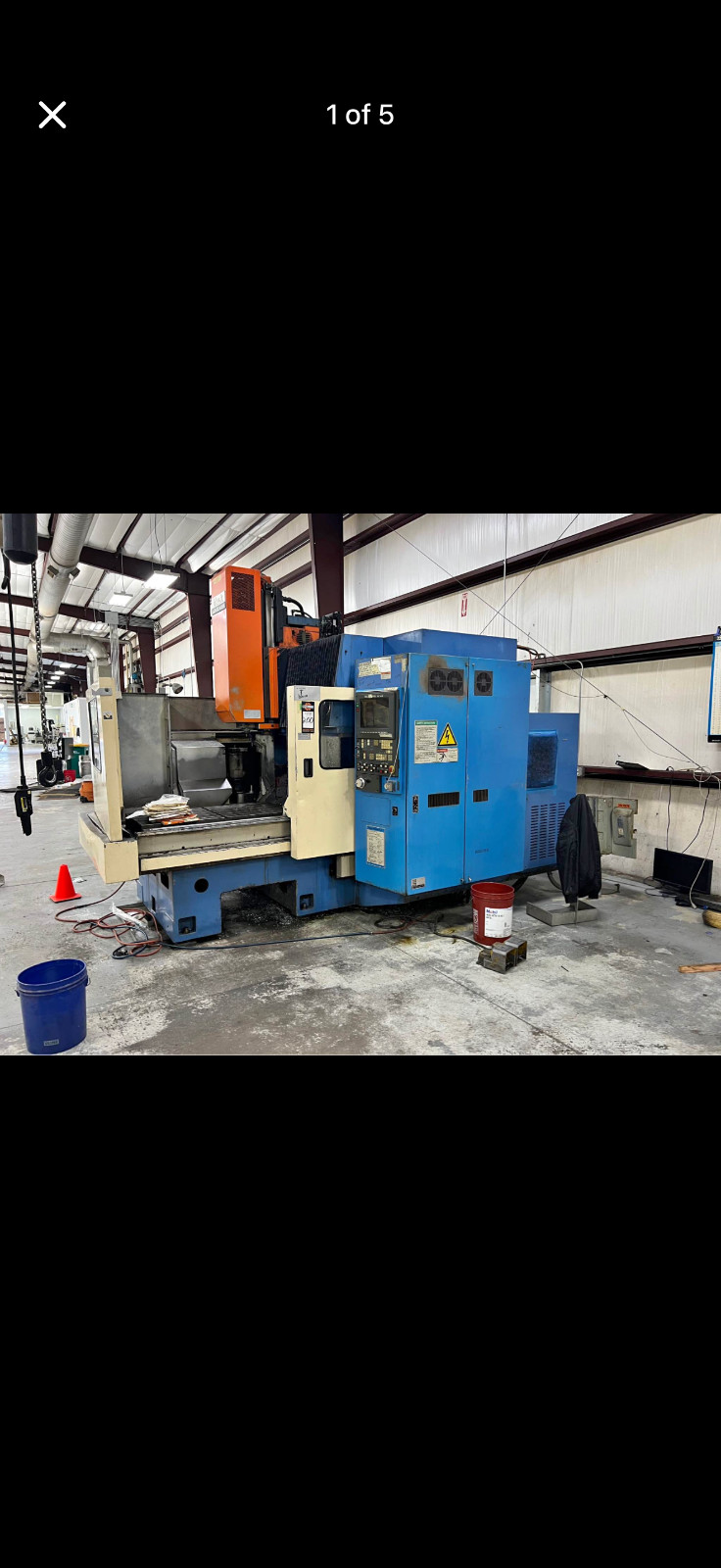 Mazak AJV-25/404 CNC Vertical Machining Center, 10,000 RPM Spindle – Under Power