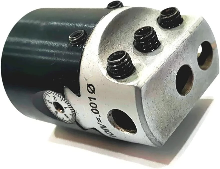 Boring Head Diameter 1.5” Inches with HSS Tools 1 DIV: 0.001 Milling Machine To