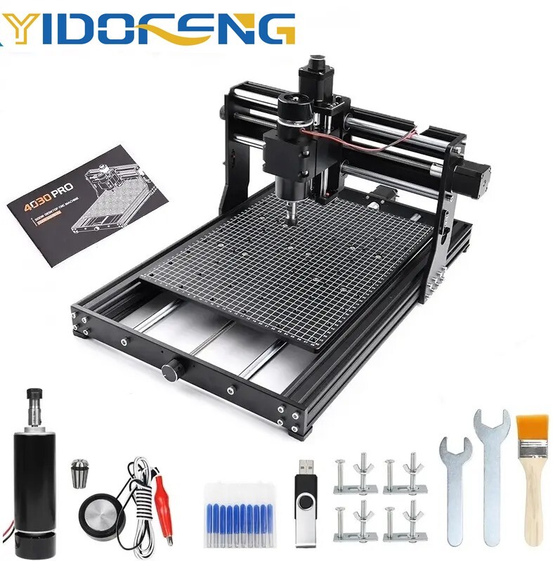 4030 Plus GRBLCNC Router Laser Engraving Milling Machine + 500W DC Spindle