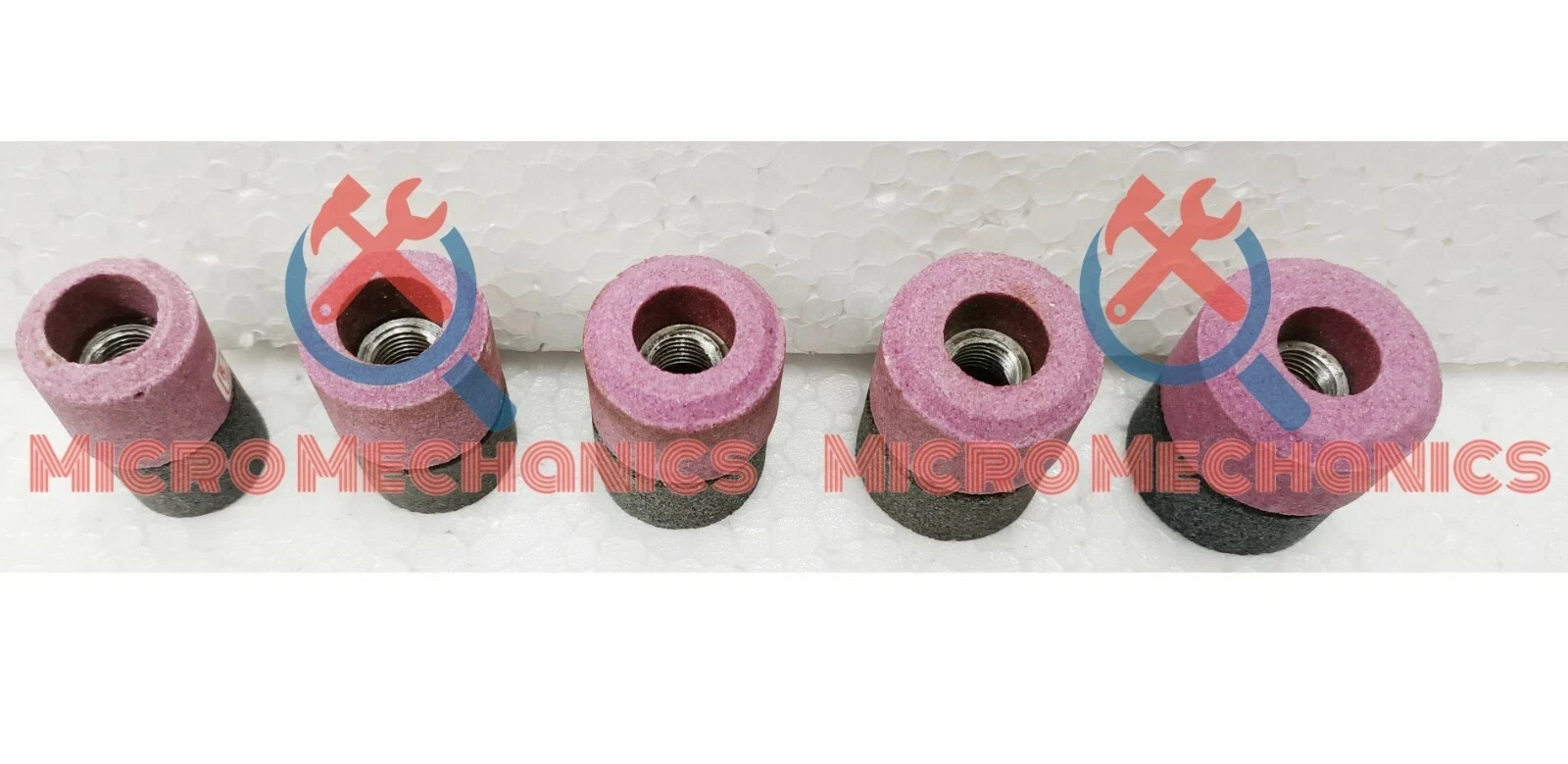 10x Set Of VALVE SEAT GRINDING STONES For B & D HOLDER 9/16″ Thread 80 Grit.