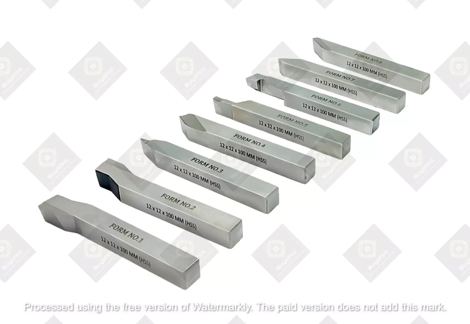 HSS M2 Grade Lathe Form Tool Set-Hard & Ground -Turning, Threading Machine