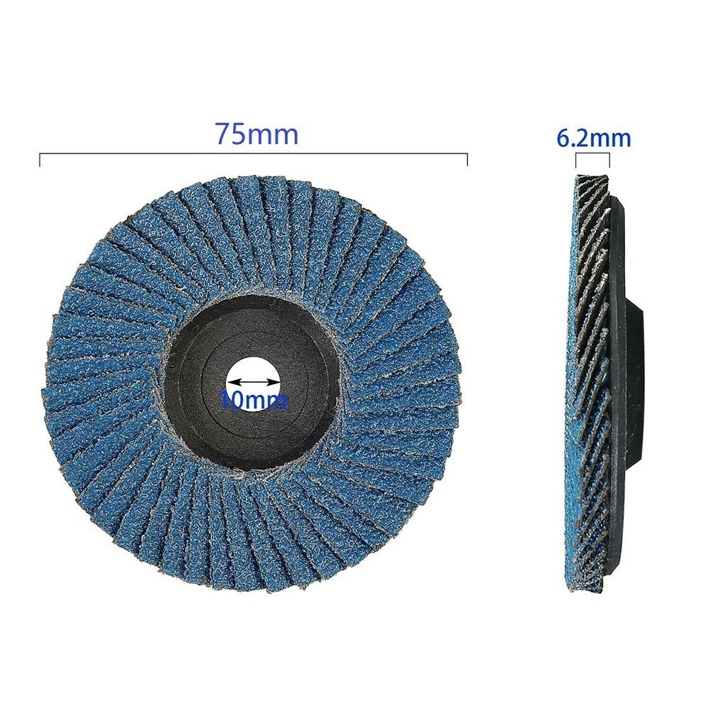 75mm/3 Grinding Wheel Flap Discs Angle Grinder Sanding Disc Wood Abrasive Tool