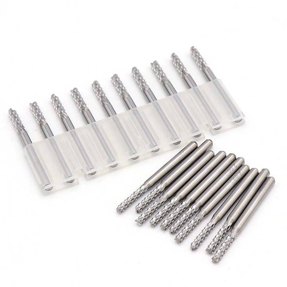 Carbide Micro PCB Milling Cutter Precision CNC Engraving Tool Dia 0.5mm-3.175mm