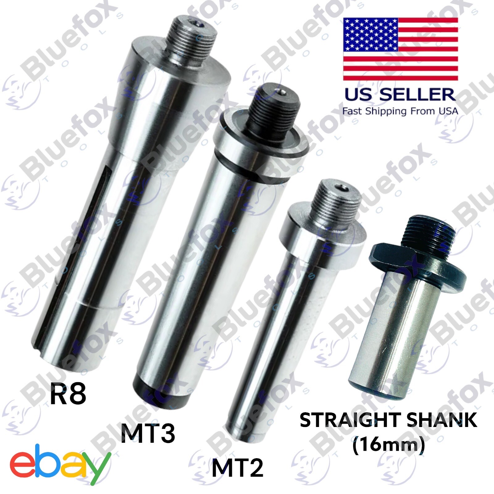 2MT 3MT R8 Straight Shank M14 X1 Threaded Drill Chuck Arbor Morse Taper Adapter