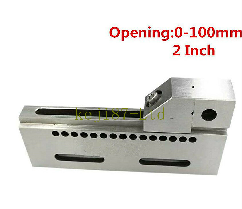 4″ Wire EDM Vise High Precision SUS420 Stainless Steel Clamp 0-100mm Jaw Opening