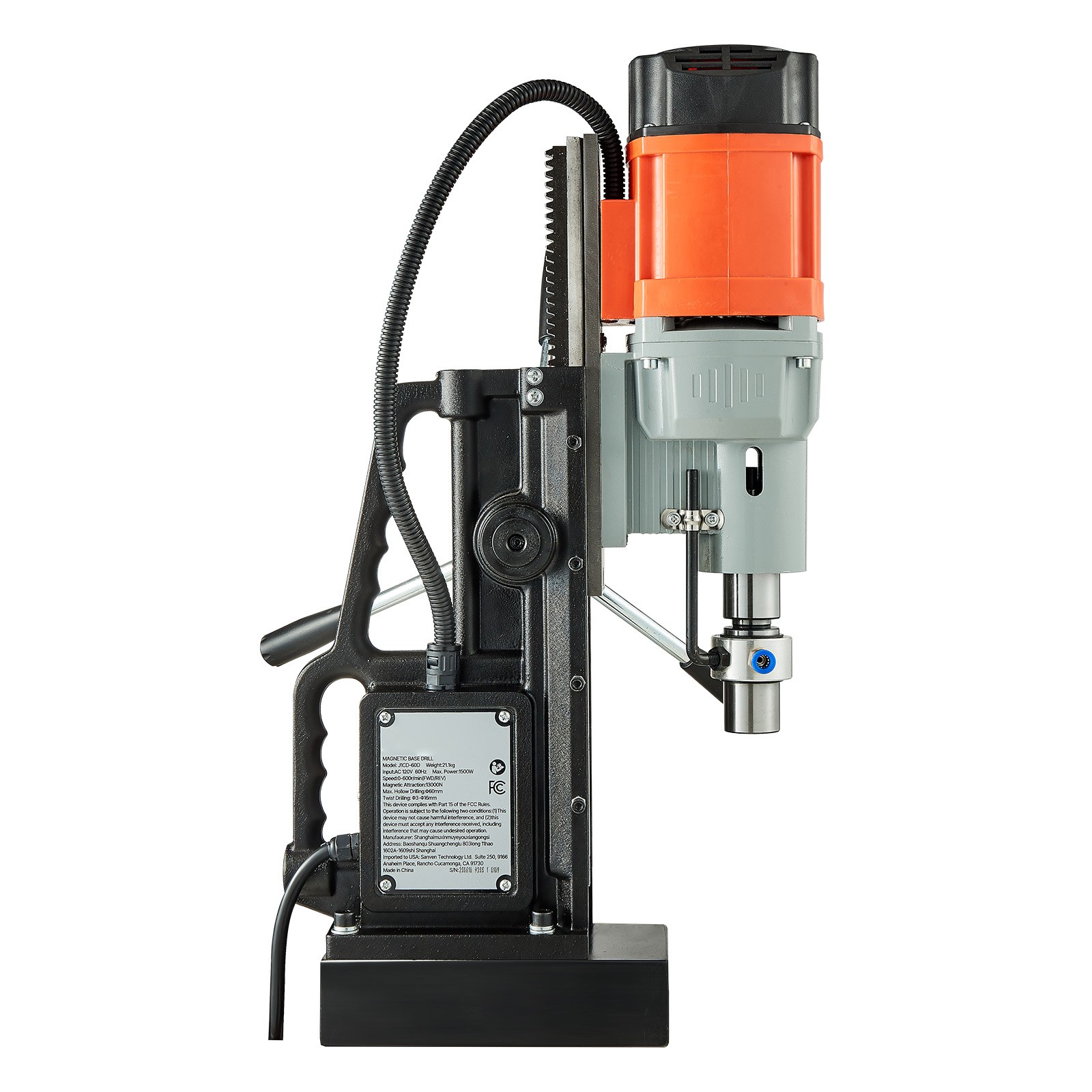 Uimoso Magnetic Drill Press, 1550W, 2.4-inch Drilling Capacity, 0-600 RPM