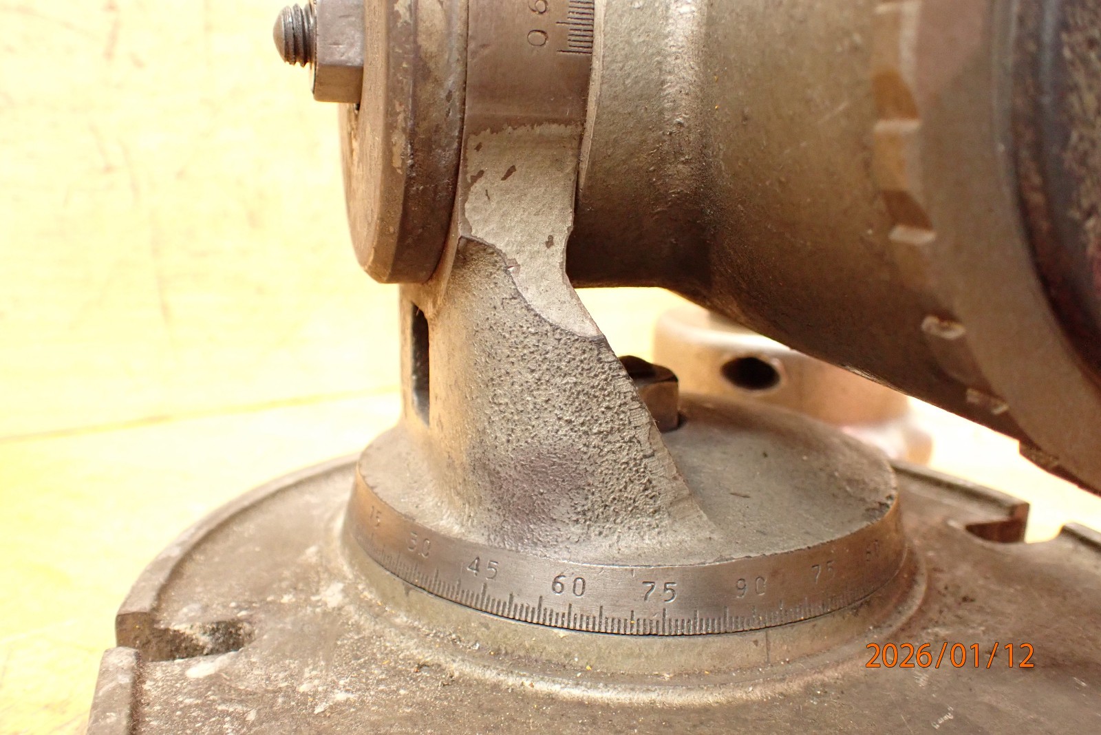 OLDER K.O. LEE B942 5C COLLET SPIN FIXTURE WORK HOLDING FIXTURE W/ SWIVEL BASE